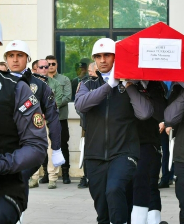 Pursaklar'da Şehit Düşen Polis Memuru Ahmet Türkoğlu İçin Ankara'da Resmi Tören